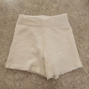 SKIMS Cozy Knit Shorts Small Medium Bone